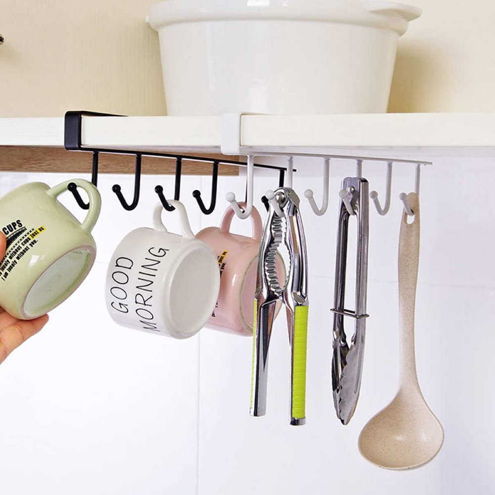 Under Cabinet Coffee Mug Organizer Rack 6 Hooks Rayane S Beautiful Homes Beirut Lebanon