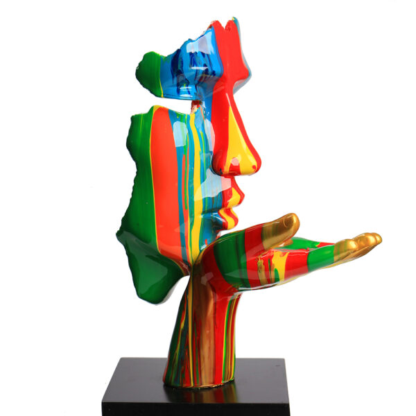 55.5 CM, Blowing A Kiss Face Vitruvian Resin Sculpture Home Décor