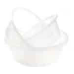 Set of 3 Plastic Mixing Bowl Large Capacity Non Stick Kneading Bowls Serving Container for Dough Food Prep Salad and Baking