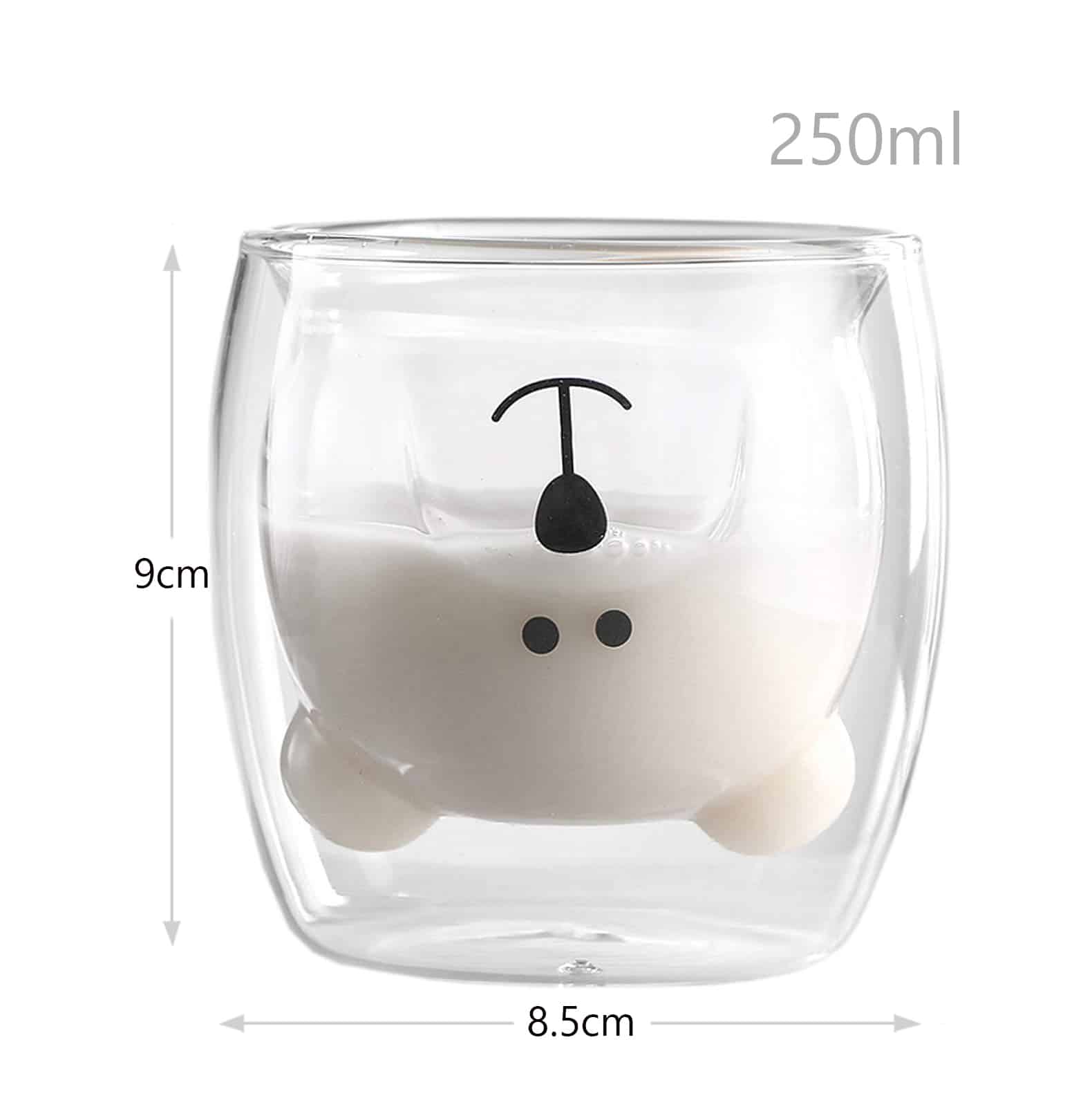 Cute Bear Double Glass Coffee Mugs – CHNGLSS