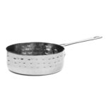 12 CM Stainless Steel and Copper Serving Pot for Kitchen and Home Serveware and Tableware Silver
