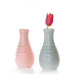 20 CM Plastic Flower Vase Unbreakable Decorative Floral Vase Minimalism Style Vases for Home Decor Tabletop Centerpiece and Shelves 1 Piece