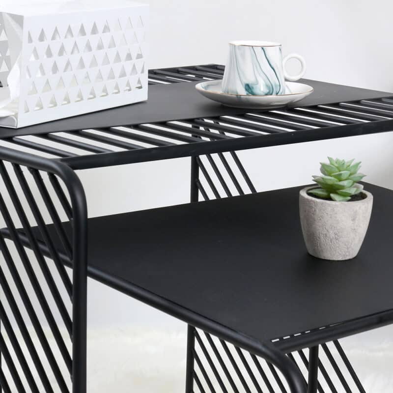 Modern Minimalist Wrought Iron Coffee Corner Tables for Sofa Living