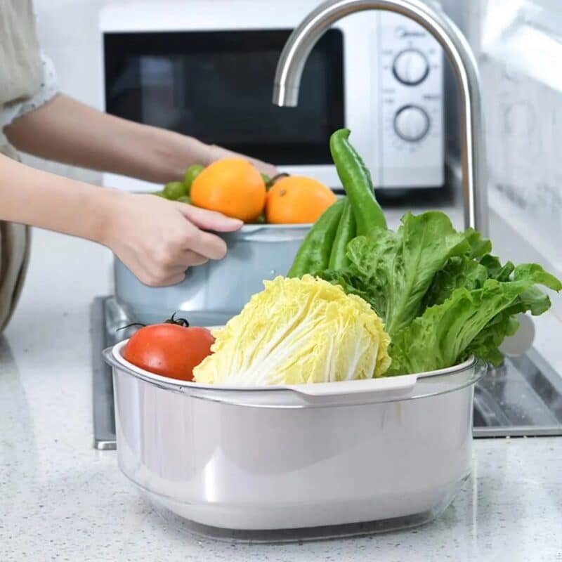 Kitchen Drainer Basket for Fruits Vegetables Pasta Rice Pulses Rayane s Beautiful Homes Beirut Lebanon