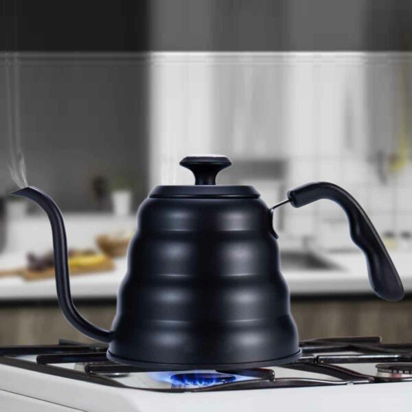 1 L, Stainless Steel Kettle with Lid and Thermometer