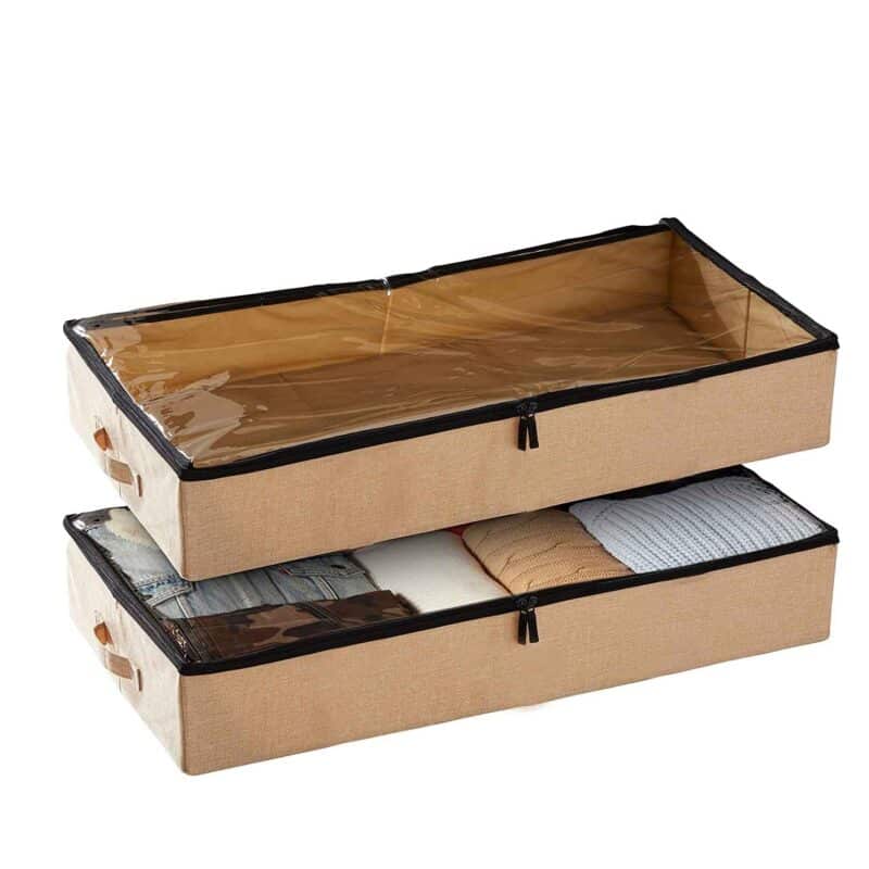 Foldable storage top bag organizers