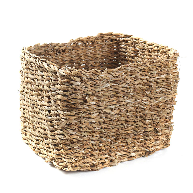 Pack of 3 Multipurpose, Handmade Wicker Cube Storage Baskets for