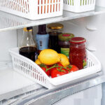 29 CM Multipurpose Organizer Storage Basket Organizing Baskets for Kitchen Pantry Refrigerator and Bathroom 1 Piece White - Image 4
