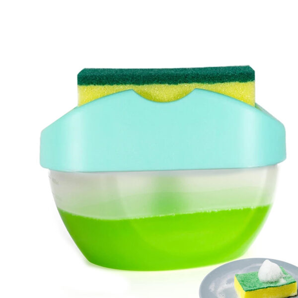 400 ML, 2 in 1 Soap Dispenser and Sponge Holder for Kitchen