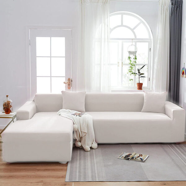 4 Seater Decorative Stretch Sofa Slipcover with Elastic Bottom Rayane