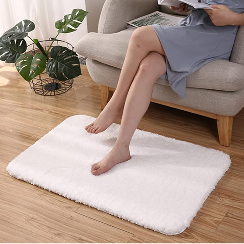 45 cm x 76 cm NonSlip Microfiber Tufted Bath Mat for Bathroom Floor