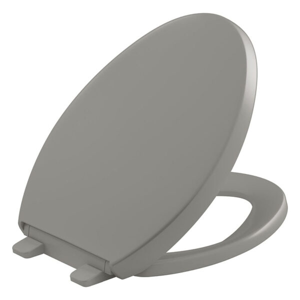 Elongated Toilet Seat with Grip-Tight Bumpers and Quiet-Close Lid and Seat, arriving with Installation Hardware