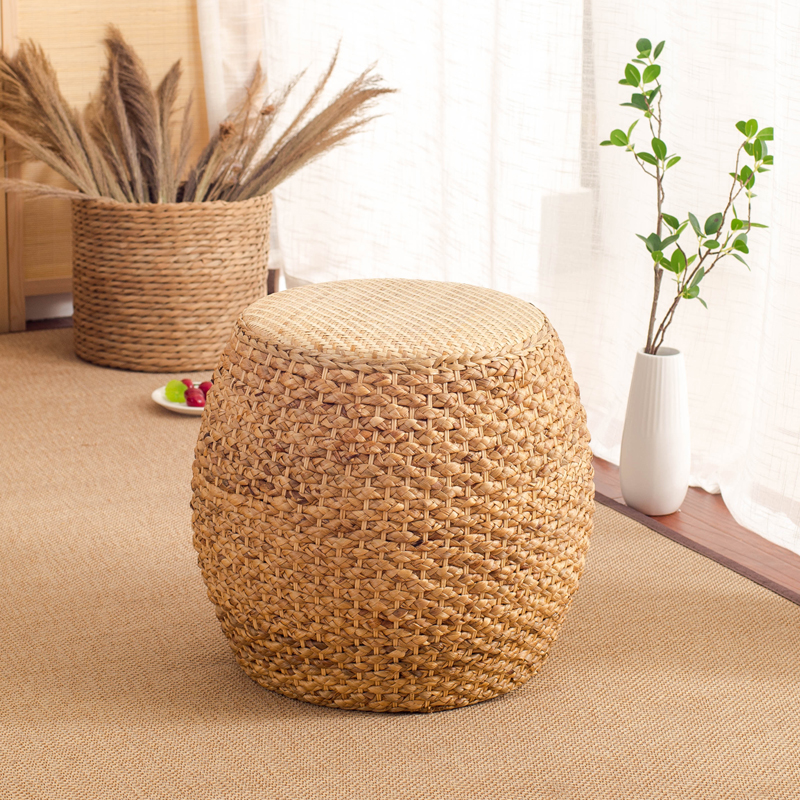 Woven discount ottoman stool