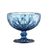 300 ML Set of 6 Glass Meghli and Ice Cream Bowls Dessert Bowls for Home Restaurants and Parties Blue - Image 4
