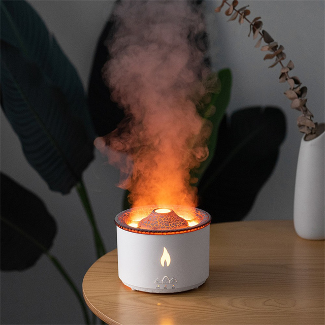 Volcano Aroma Diffuser with LED Light and Auto-Off Protection