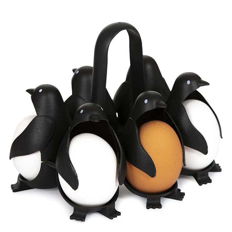 Penguin-Shaped Egg Holder Cooker Eggs Store Serve for Making