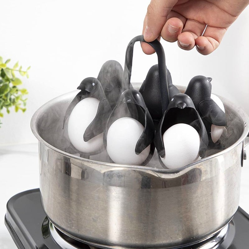 Egguins 3-in-1 Cook, Store and Serve Egg Holder, Penguin-Shaped