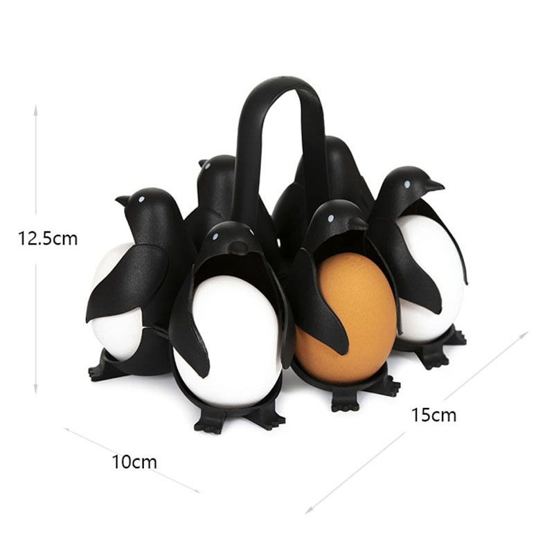 6 Cells 3-in-1 Penguin-Shaped Egg Holder, Cook, Store, and Serve Soft or  Hard Boiled Eggs – Rayane's Beautiful Homes