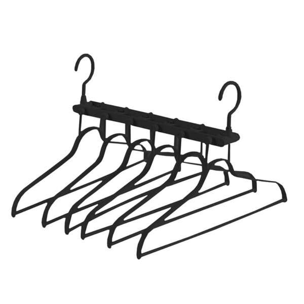 6 in 1 Multi Hangers with 360° Swivel Hooks, Space Saving Clothes Hangers for Shirts, Dresses, Pants, Jackets