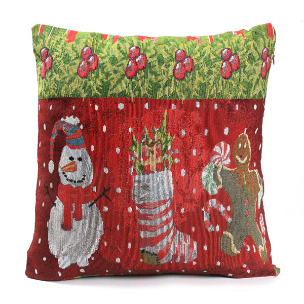 40 CM Cover Only Christmas Throw Pillow Design Decorative Accent for Sofa Couch Bedroom Living Room Home Décor