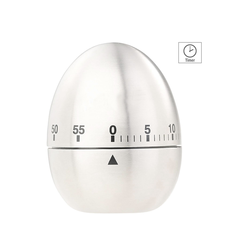 Mechanical Wind Up Egg Shaped Timer, 60 Minutes Kitchen Alarm Clock for