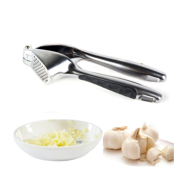 Stainless Steel Mincing Garlic/Ginger Press with Scraper, Mincing Tool for Kitchen