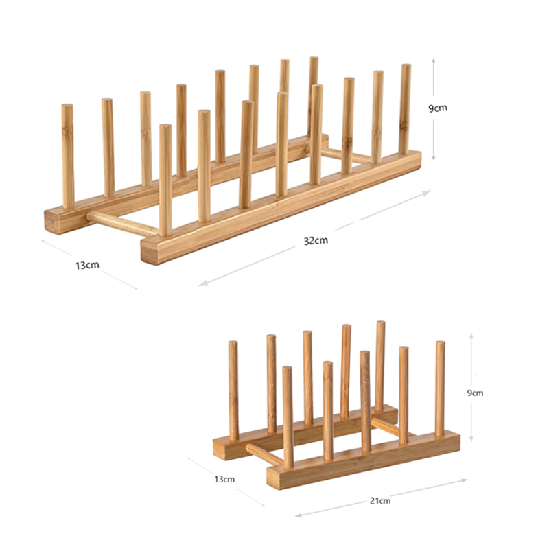 Wooden Dish Rack, Drying Rack Stand for Kitchen Plates Rayane's