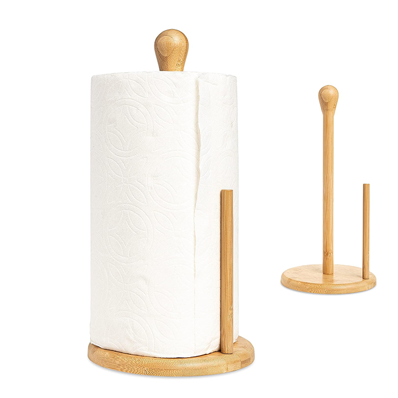 Wooden Paper Roll Holder for Kitchen Countertop, Rayane's Beautiful Homes