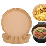 50 Pieces Air Fryer Disposable Baking Paper Sheets Fryer Liners for Air Fryers Microwaves Pans Toasters