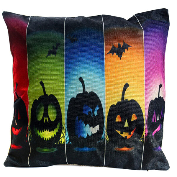 45 CM Cover Only Halloween Colorful Design Throw Pillow Cover for Sofa Couch Bedroom Living Room Home Décor
