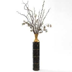79 CM Tall Metal Decorative Floor Vase for Home Decor