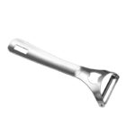 Stainless Steel Y Shape Peeler Multifunctional Tool for Peeling Fruits and Vegetables Bottles and Cans Opener Silver