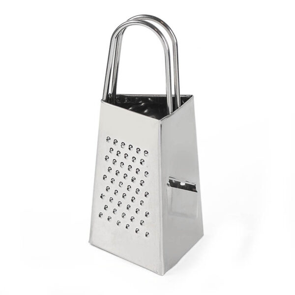 3 Sided Stainless Steel Heavy Duty Mini Grater Best for Slicing Cheese Ginger and Vegetables