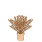 24 CM Artificial Gold Plant With Gold Pot for Home Decor Wedding Event Party and Office