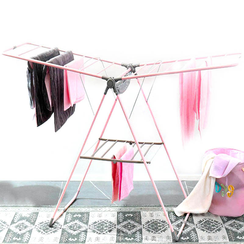 Folding metal clothes drying rack hotsell