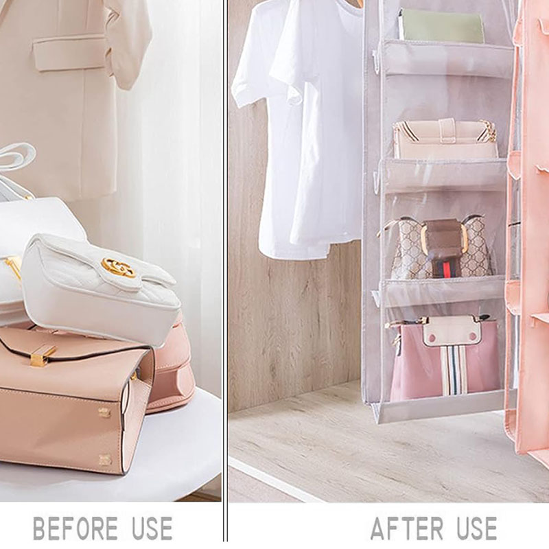 Transparent handbag organizer hotsell