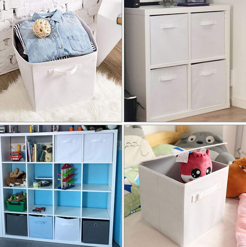 29 CM, Foldable Storage Bin Organizer with handle, Washable Storage Bin for  Pants, Shirts, Towels