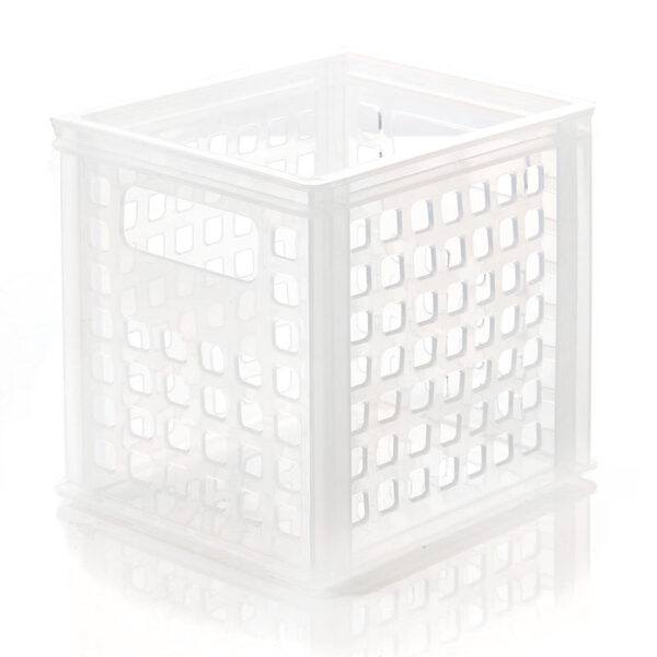 15 CM Multipurpose Storage Organizer Basket Stackable Box with Open Holes and Handles for Kitchen Bedroom Bathroom and Office