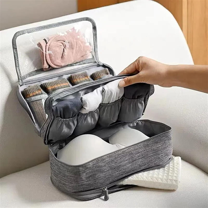 28 CM Travel Underwear Organizer Bag with Multi Zipper and Comfortable Handle Large Capacity Waterproof Storage Bag for Bra Underwear Rayane s Beautiful Homes Beirut Lebanon