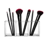 18 CM Clear Acrylic Multipurpose Makeup Organizer Storage Box with 3 Divided Compact Compartments Vanity and Cosmetic Organizer 1 Piece - Image 4