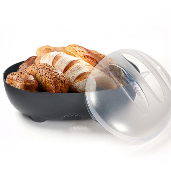 39 CM Bread Box Container with Lid for Kitchen Counter Loaf Box with Air Vents to Keep Bread Fresh