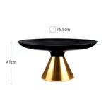 75 CM Tempered Glass Top Coffee Table with Stainless Steel Base Side Table for Living Room Guest Room and Bedroom - Image 3