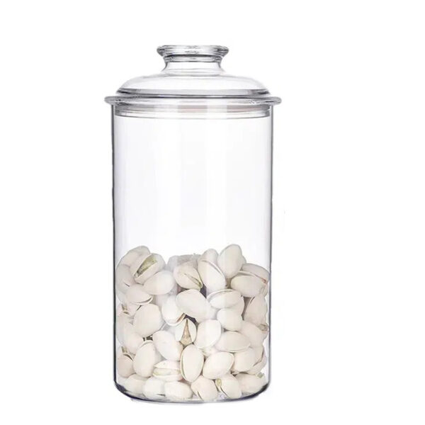 Acrylic Food Storage Container with Knobbed Lid Kitchen and Pantry Organization for Dry Food Tea Coffee Powder and Sugar Container