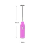 Handheld Milk Frother Electric Battery Powered Mini Whisk Foam Maker for Coffee Cappuccino Latte and Hot Chocolate - Image 3