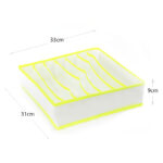 7 Compartments Multipurpose Organizer Storage Box Foldable Closet Clothes Dividers for Bra Underwear and Pantyhose - Image 3