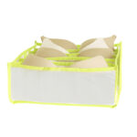 7 Compartments Multipurpose Organizer Storage Box Foldable Closet Clothes Dividers for Bra Underwear and Pantyhose - Image 2