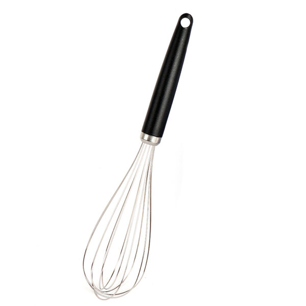 Stainless Steel Whisk with Ergonomic Handle and Hanging Hole Wire Whisk for Cooking Blending Whisking and Stirring Silver