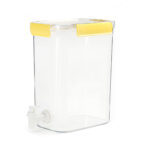 4.5 L Clear Acrylic Beverage Dispenser with Lid and Spigot Storage Bucket for Parties Birthdays Buffets and Social Gatherings 1 Piece