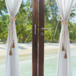 140 CM Wooden Beads String Garland with Cord Tassel Wall and Shelf Decorations for Home Living Room Bedroom Office - Image 2