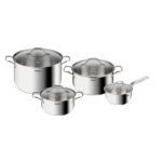 TEFAL Intuition 8 pc set saucepan 16 cm+lid, stewpots 2024+lids, stockpot 28 cm+lid